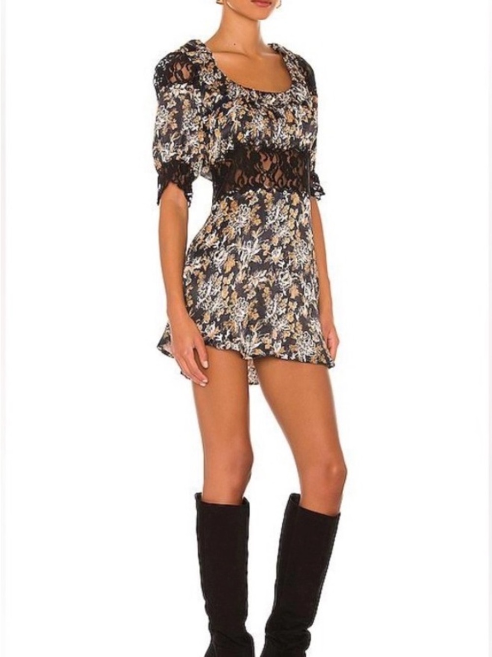 Free People Lucie Minidress in Black Combo - Picture 6 of 6